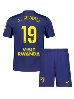 Billige Atletico Madrid Julian Alvarez #19 Bortedraktsett Barn 2025-26 Kortermet (+ Korte bukser)